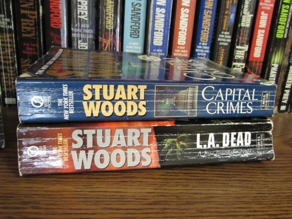 FICTION NOVEL COLLECTION - JOHN GRISHAM, STUART WOODS, JOHN SANDFORD & STEVE MARTINI