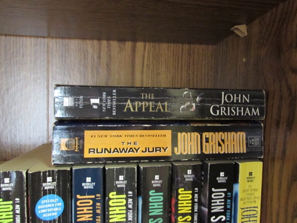 FICTION NOVEL COLLECTION - JOHN GRISHAM, STUART WOODS, JOHN SANDFORD & STEVE MARTINI