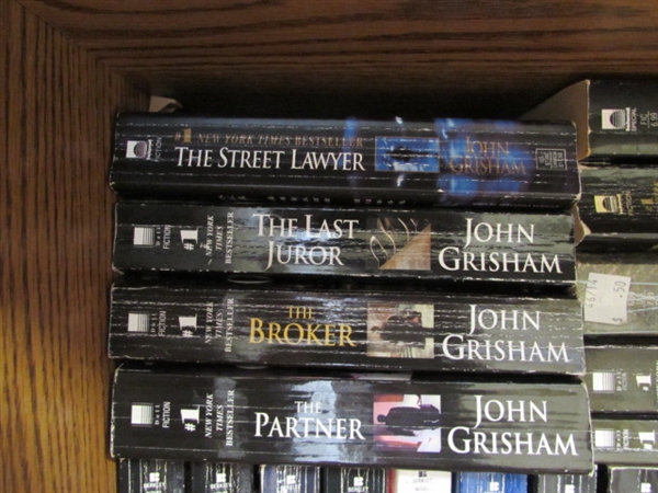 FICTION NOVEL COLLECTION - JOHN GRISHAM, STUART WOODS, JOHN SANDFORD & STEVE MARTINI