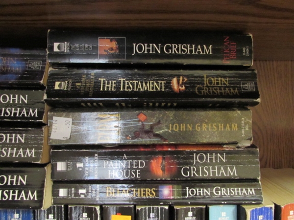 FICTION NOVEL COLLECTION - JOHN GRISHAM, STUART WOODS, JOHN SANDFORD & STEVE MARTINI