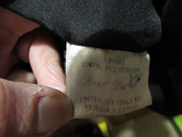 MEN'S BURKES BAY VINTAGE LEATHER JACKET - SZ LARGE?
