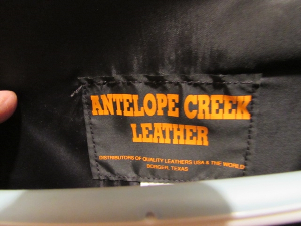 MEN'S LEATHER VEST - LIKE NEW CONDITION
