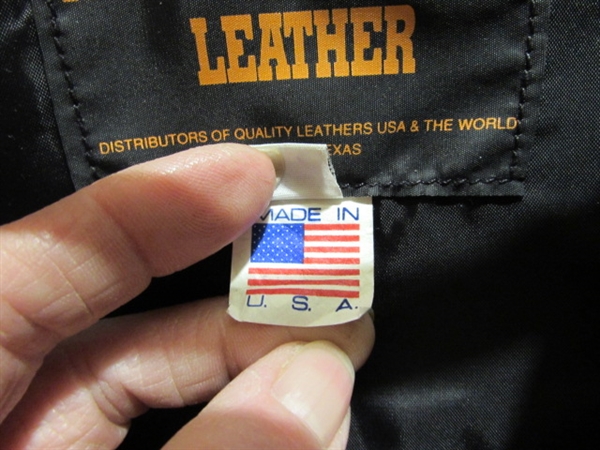 MEN'S LEATHER VEST - LIKE NEW CONDITION