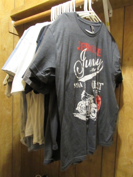 ASSORTED HARLEY DAVIDSON/MC THEMED T-SHIRTS - SIZE LARGE