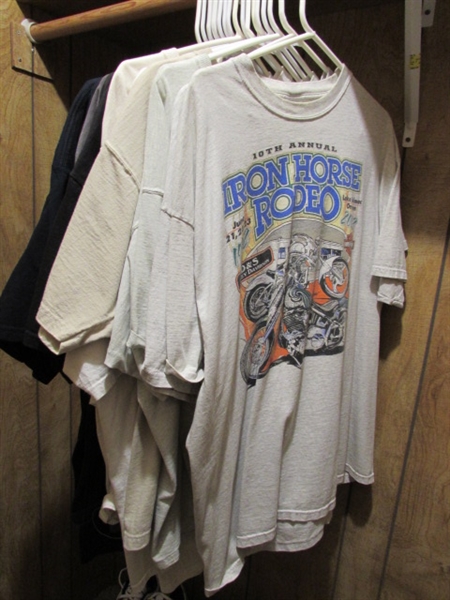 ASSORTED HARLEY DAVIDSON/MC THEMED T-SHIRTS - SIZE X-LARGE