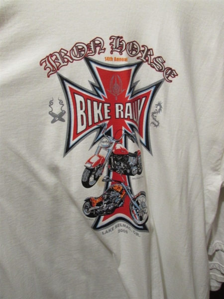 ASSORTED HARLEY DAVIDSON/MC THEMED T-SHIRTS - SIZE X-LARGE