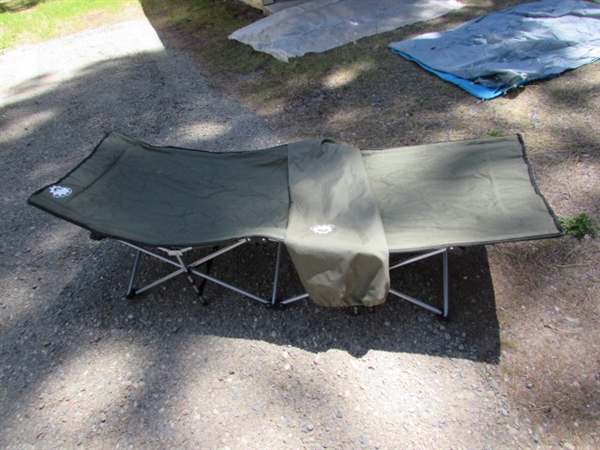 INSTANT FOLDING COT W/STORAGE BAG