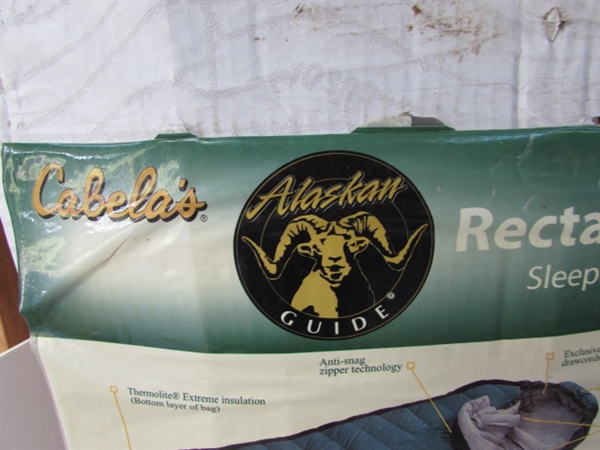 2 CABELA'S ALASKAN GUIDE EXTREME COLD SLEEPING BAGS - APPEAR TO BE UNUSED