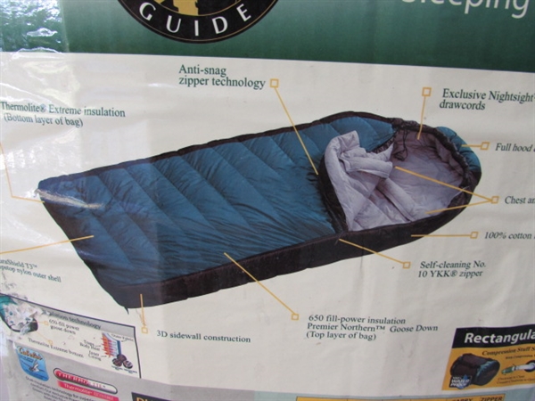 2 CABELA'S ALASKAN GUIDE EXTREME COLD SLEEPING BAGS - APPEAR TO BE UNUSED