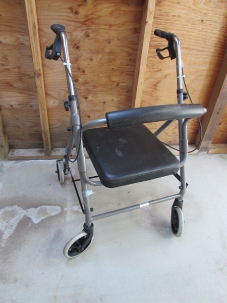 WALKER, CANES, PORTABLE TOILET & MORE