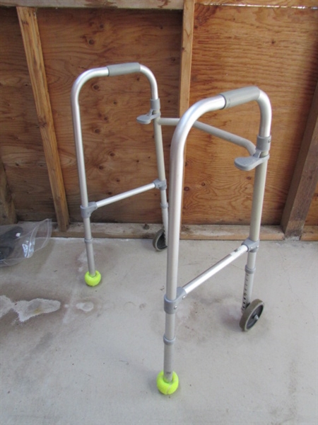 WALKER, CANES, PORTABLE TOILET & MORE