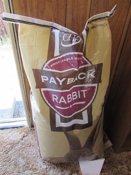 1+ 50 LB BAGS OF RABBIT PELLETS