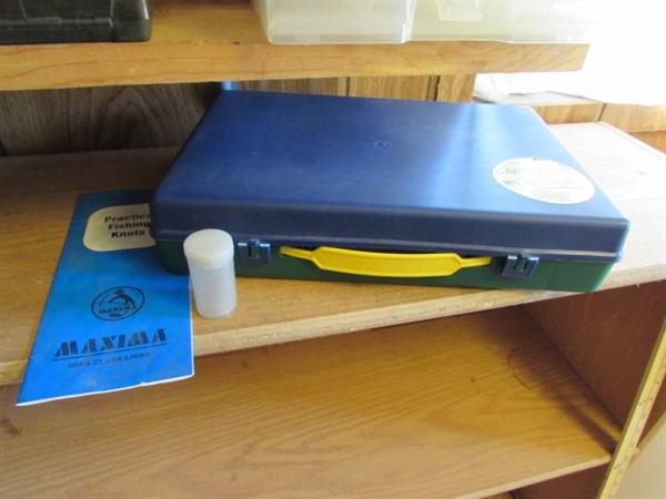 ASSORTED STORAGE CONTAINERS - TACKLE BOXES