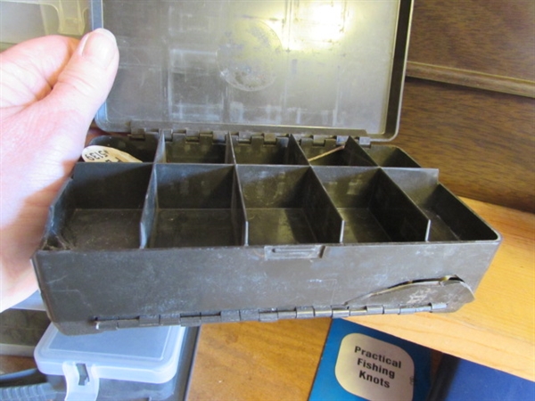 ASSORTED STORAGE CONTAINERS - TACKLE BOXES
