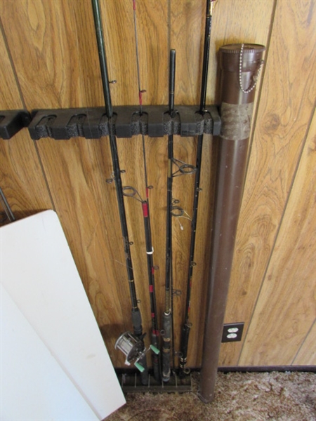 FISHING POLES & TUBE CASE