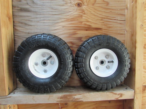 PAIR OF 10 PNEUMATIC  TIRES