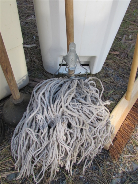 TRASH CANS, PLUNGERS & MORE