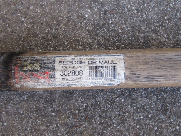 AXE, MAUL, HANDLES & TOOL HEADS