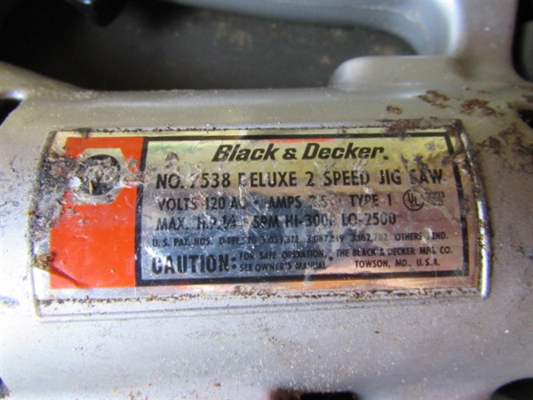 BLACK & DECKER JIGSAW & SQUARE