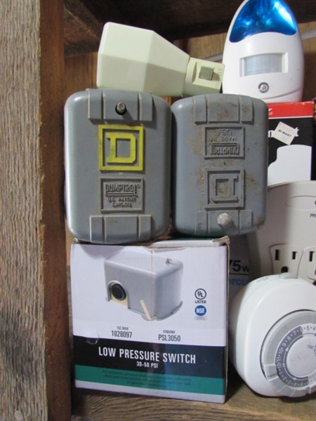 CEILING LIGHT FIXTURE & ELECTRICAL ITEMS