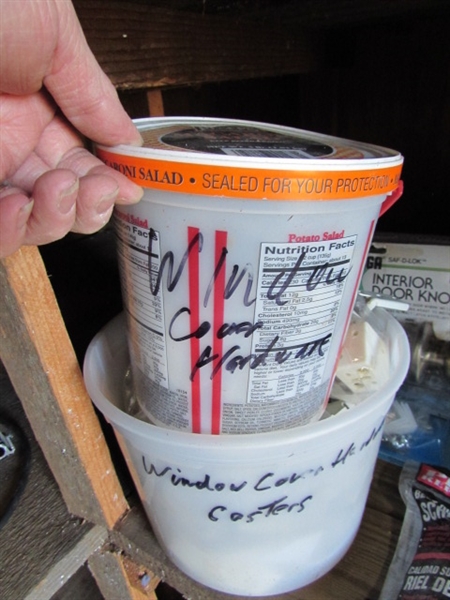ASSORTED HOUSEHOLD HARDWARE & SUPPLIES