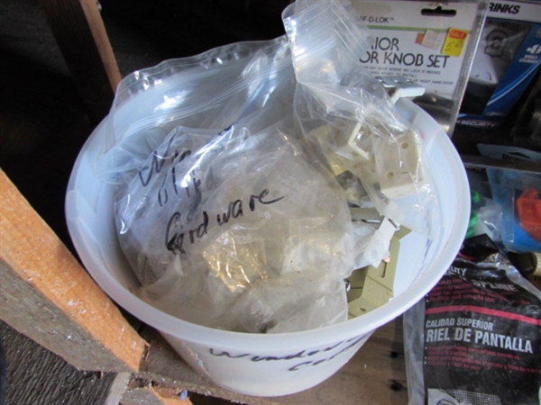 ASSORTED HOUSEHOLD HARDWARE & SUPPLIES