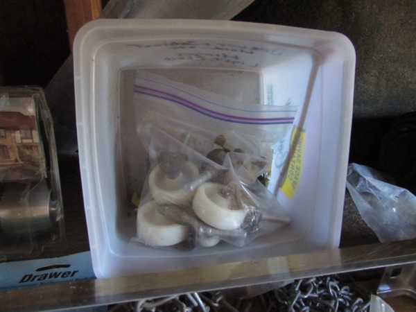 ASSORTED HOUSEHOLD HARDWARE & SUPPLIES