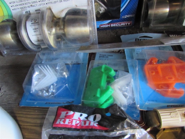 ASSORTED HOUSEHOLD HARDWARE & SUPPLIES