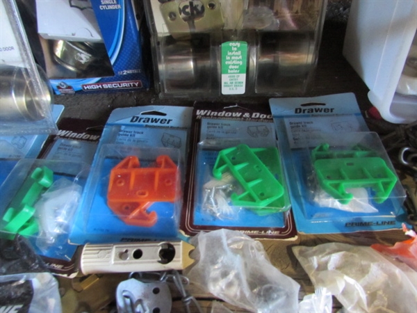 ASSORTED HOUSEHOLD HARDWARE & SUPPLIES