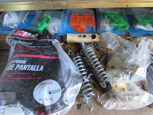 ASSORTED HOUSEHOLD HARDWARE & SUPPLIES