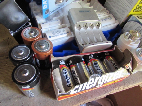 LIGHT BULBS & BATTERIES