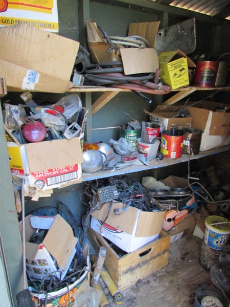 CONTENTS OF SHED - AUTOMOTIVE PARTS