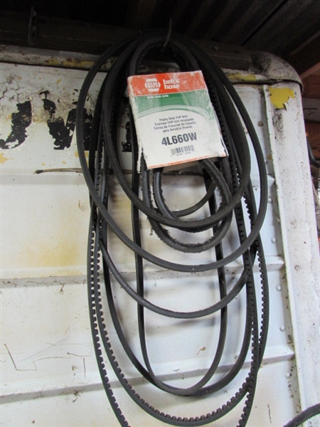 LARGE SELECTION OF AUTOMOTIVE BELTS - NEW & USED