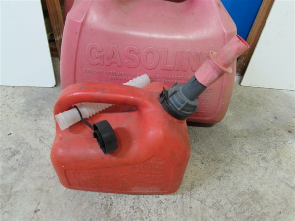 FUEL CANS - 1 HAS FUEL