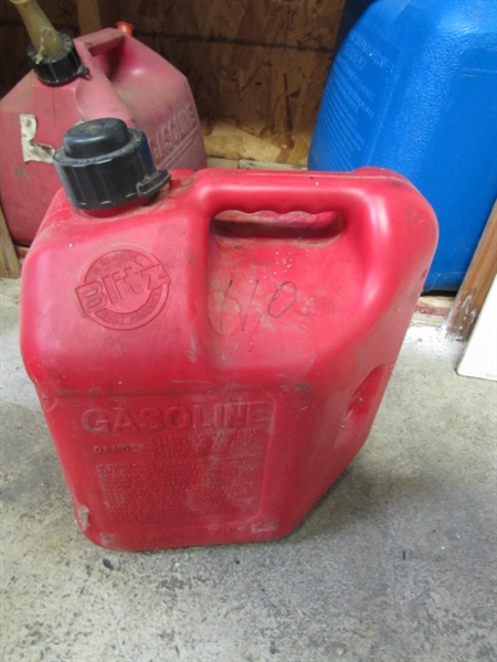 FUEL CANS - 1 HAS FUEL