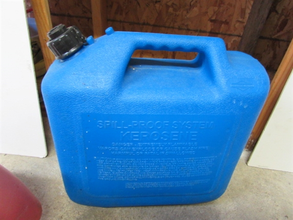 FUEL CANS - 1 HAS FUEL