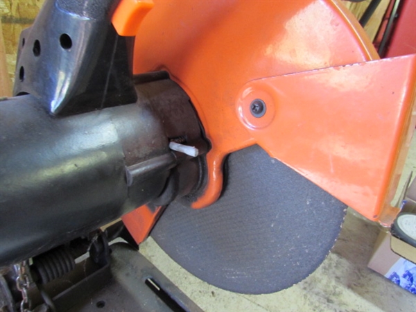 CHICAGO ELECTRIC 14 CUT-OFF SAW W/EXTRA WHEEL