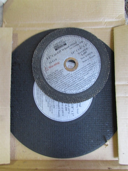 CHICAGO ELECTRIC 14 CUT-OFF SAW W/EXTRA WHEEL