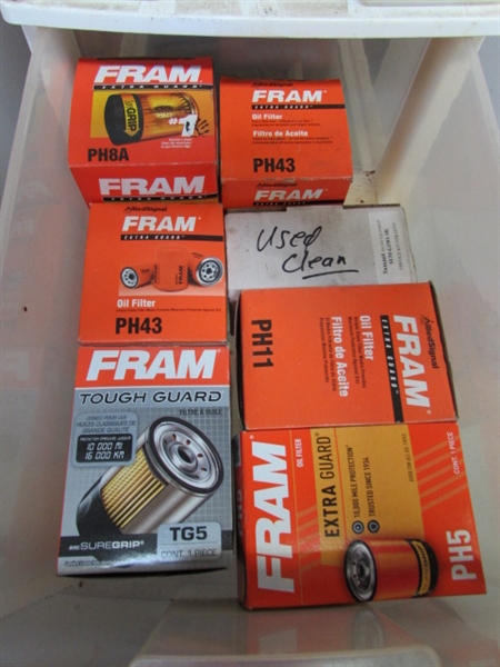 7-DRAWER STORAGE W/CONTENTS - FUSES, MULTIMETERS, SPARK PLUGS & MUCH MORE