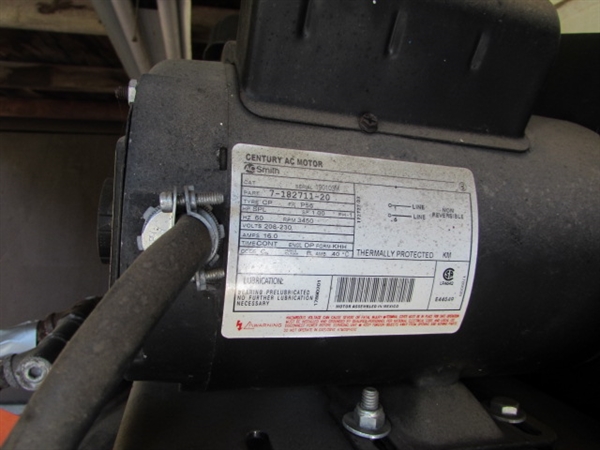 60 GALLON US GENERAL AIR COMPRESSOR W/HOSE & REEL