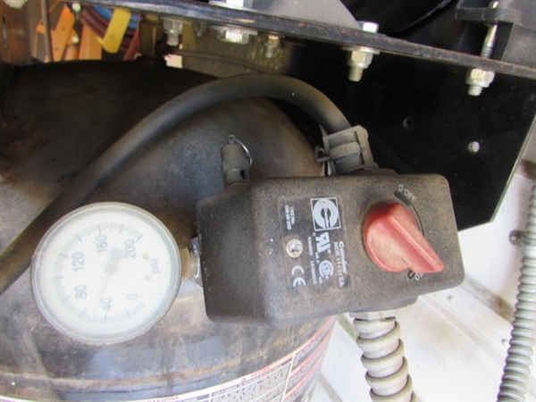 60 GALLON US GENERAL AIR COMPRESSOR W/HOSE & REEL