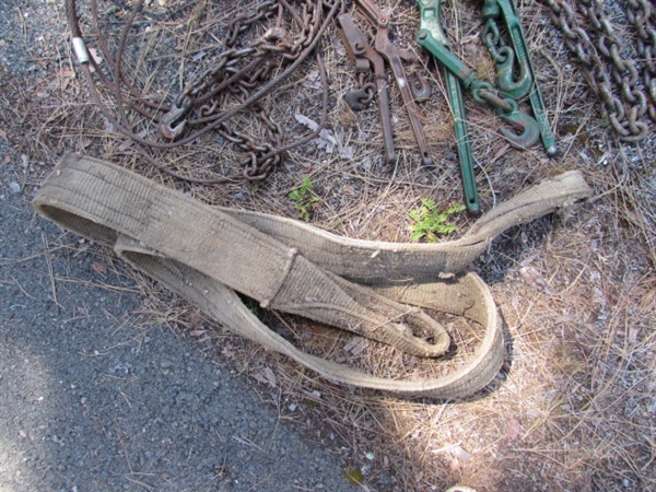 HEAVY DUTY TOW STRAP, TOW CHAIN, BINDERS & STRAP