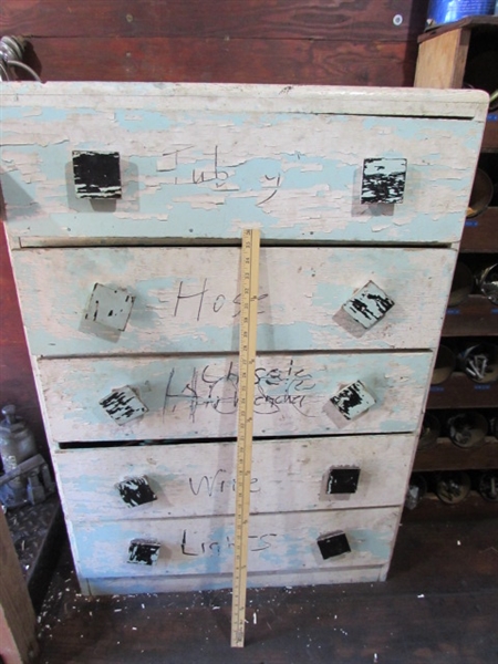5-DRAWER CHEST W/CONTENTS