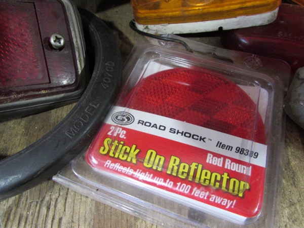 ASSORTED LIGHTS & REFLECTORS