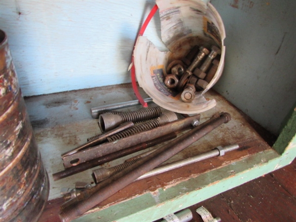 ALL-THREAD, & CANS OF BOLTS, ETC.