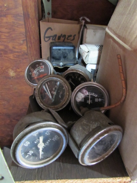 GAUGES, THERMOSTATS, MISC AUTO & BIKE PARTS