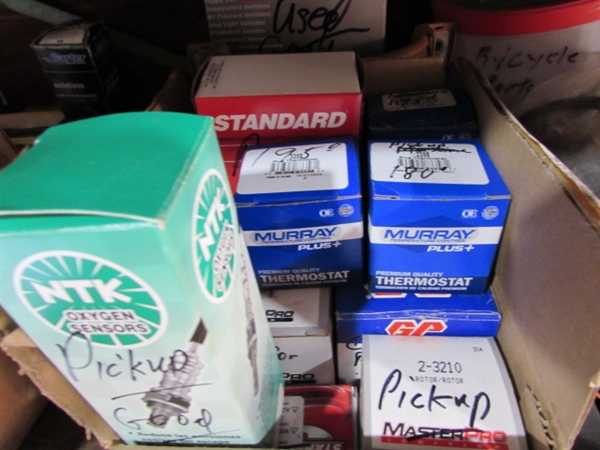 GAUGES, THERMOSTATS, MISC AUTO & BIKE PARTS