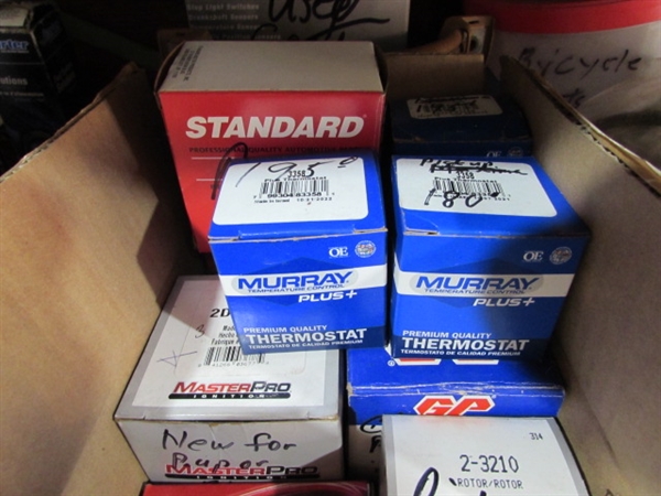 GAUGES, THERMOSTATS, MISC AUTO & BIKE PARTS