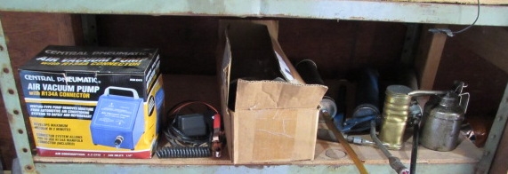 AIR VACUUM PUMP, FLOAT CHARGER, GREASE GUNS & MORE