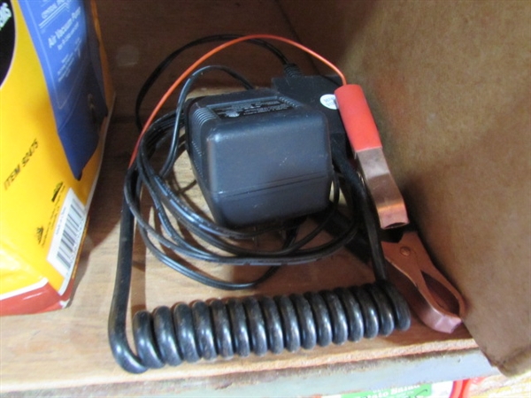 AIR VACUUM PUMP, FLOAT CHARGER, GREASE GUNS & MORE